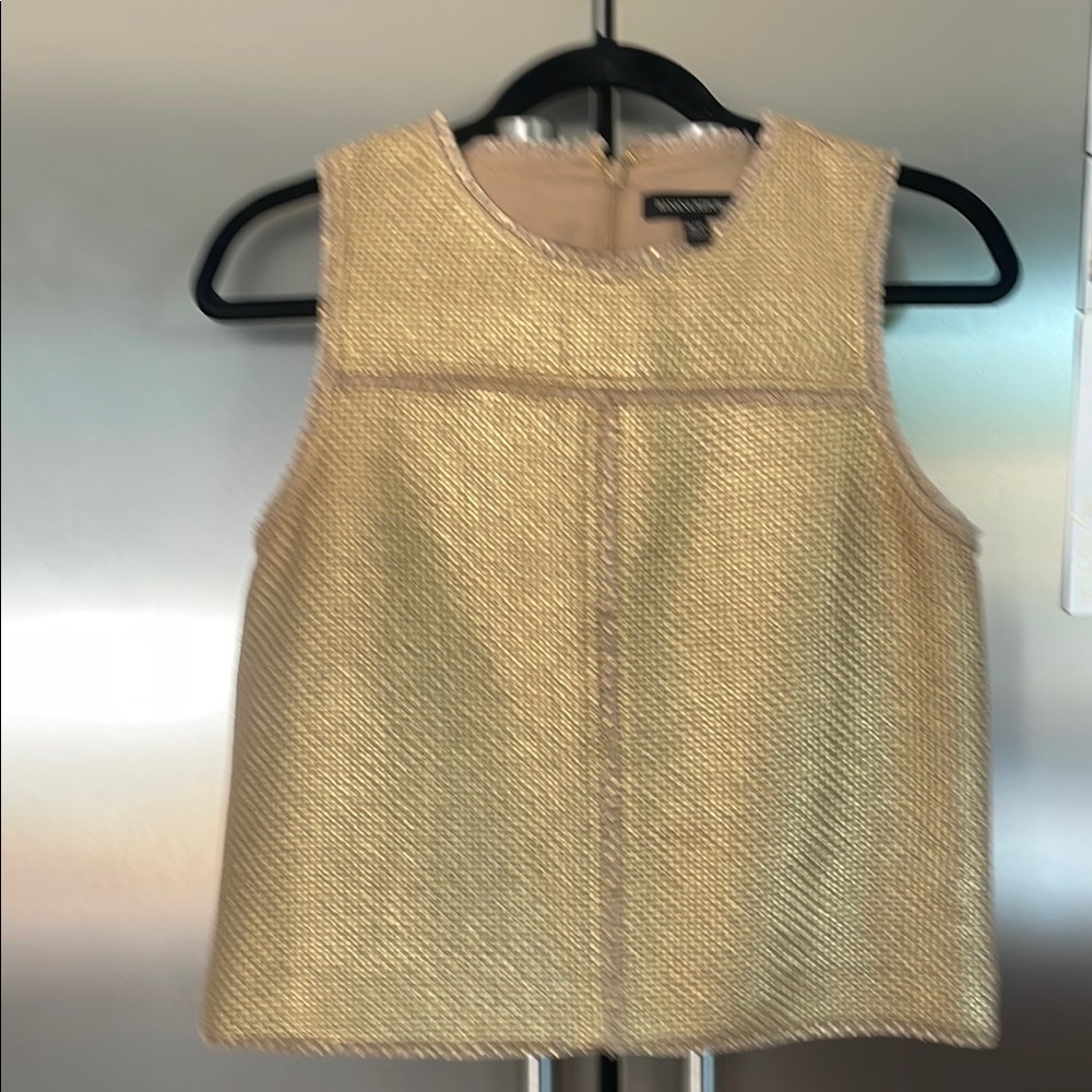 Banana Republic Gold Boxy Tank Top